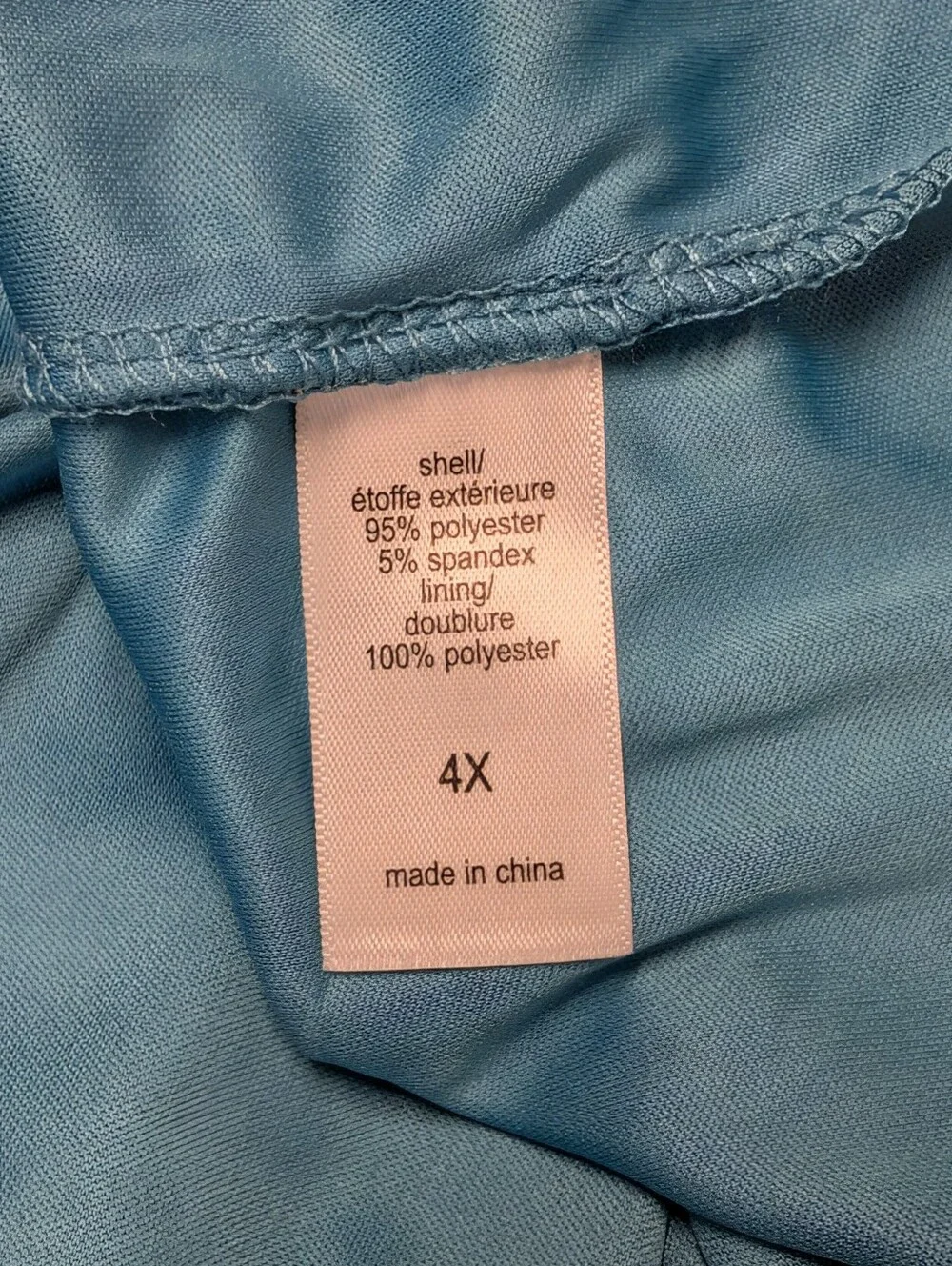 Maurices 4X Teal Blue Floral Tiered Maxi Dress Flutter Sleeve V-Neck Boho NWT - Picture 9 of 9